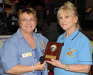 The club Merit Award was presented to Josie Evans in 2009